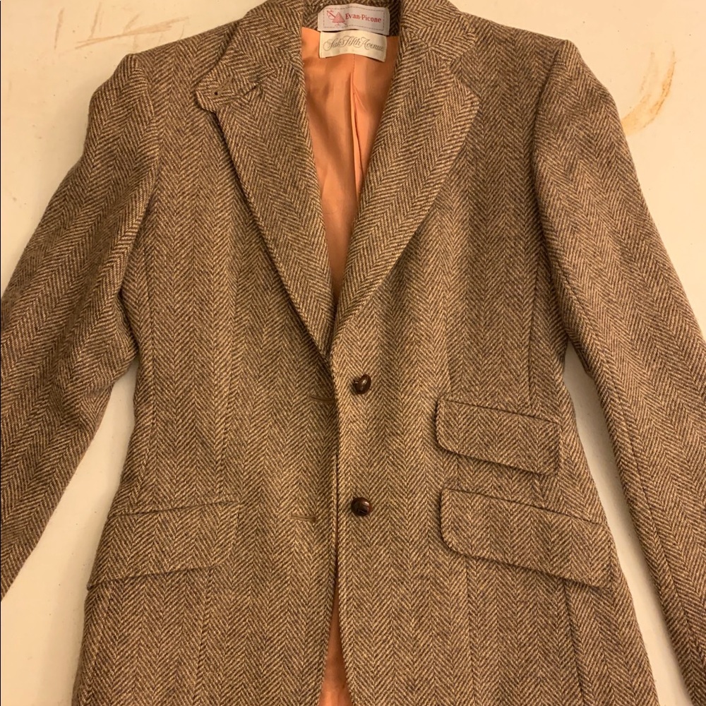 Limited time discount shipping  - Evan Picone Brown Herringbone Blazer